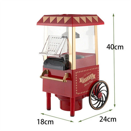 Skillets & Frying Pans: Electric Home Popcorn Machine Classic Car Corn Popper Maker For Kid Gift