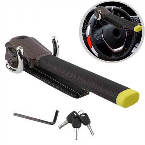 Automotive Parts: Car Steering Wheel Anti-theft Lock Foldable Anti-theft Security Car T-Lock