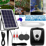 Aquarium Filters & Pumps: Solar Pond Pump Air Pump Solar Powered Pool Fish Tank Oxygenator Oxygen Aerator
