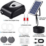 Aquarium Filters & Pumps: Solar Pond Pump Air Pump Solar Powered Pool Fish Tank Oxygenator Oxygen Aerator