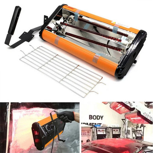 Painting Tools: 1200W Shortwave Infrared Paint curing Lamp Spray Painting Solary Baking Dryer