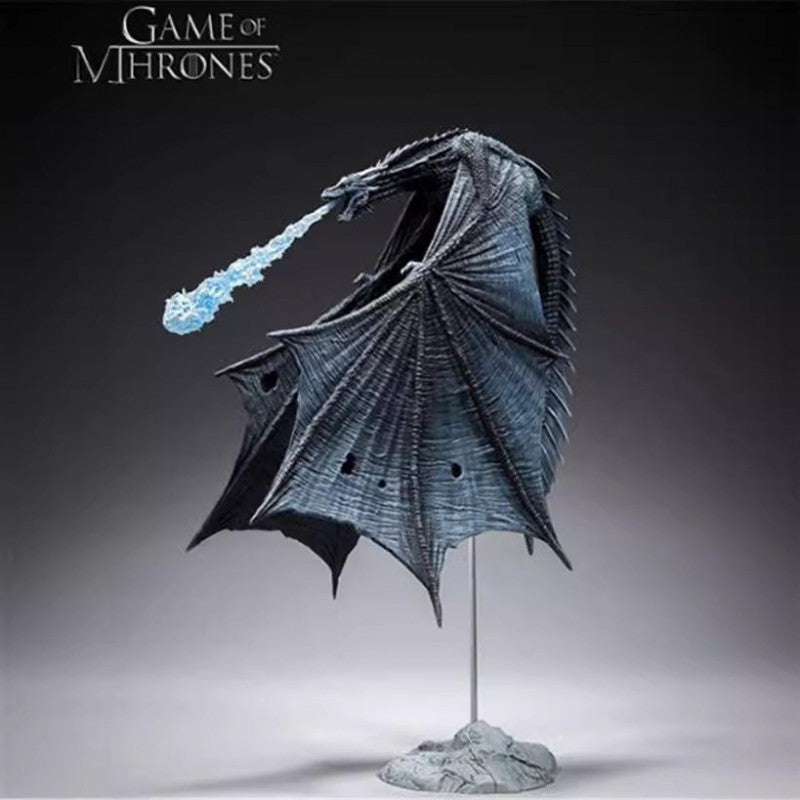 Dolls, Playsets & Toy Figures: GAME OF THRONES Viserion Ice Dragon Action Figure Statue PVC Toys Boxed Gift
