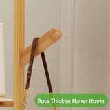 Coat Racks: Clothes Garment Coat Rack Stand Bamboo Hanger Bag Hat Hook Holder Tree Shelf AU