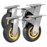 Utility Trolleys: 4X 6" / 150mm Heavy Duty Swivel Caster Wheels Castor 1000KG Load,2 with Brakes