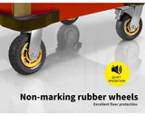 Utility Trolleys: 4X 6" / 150mm Heavy Duty Swivel Caster Wheels Castor 1000KG Load,2 with Brakes