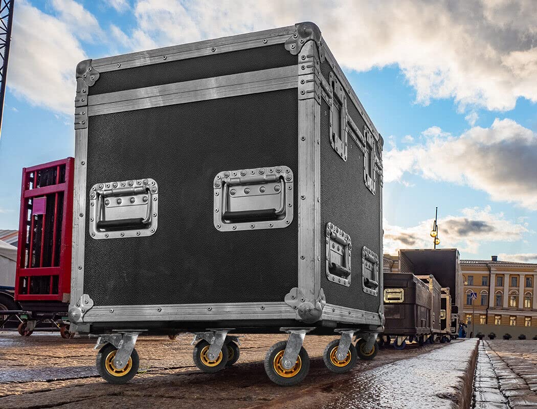 Utility Trolleys: 4X 6" / 150mm Heavy Duty Swivel Caster Wheels Castor 1000KG Load,2 with Brakes