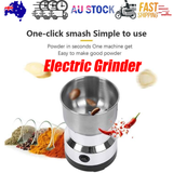 Coffee Machines & Accessories: Electric Coffee Grinder Grinding Milling Machine Bean Nut Spice Matte Blender AU