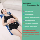 Yoga & Pilates: Blue Massage Acupressure Mat Yoga Sit Lying Mats Pain Stress Soreness Relax AU NEW
