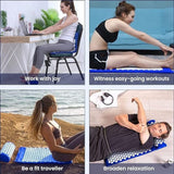 Yoga & Pilates: Blue Massage Acupressure Mat Yoga Sit Lying Mats Pain Stress Soreness Relax AU NEW