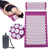 Yoga & Pilates: Purple Massage Acupressure Mat Yoga Sit Lying Mats Pain Stress Soreness Relax AU NEW