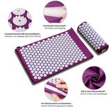 Yoga & Pilates: Purple Massage Acupressure Mat Yoga Sit Lying Mats Pain Stress Soreness Relax AU NEW
