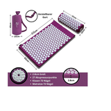 Yoga & Pilates: Purple Massage Acupressure Mat Yoga Sit Lying Mats Pain Stress Soreness Relax AU NEW
