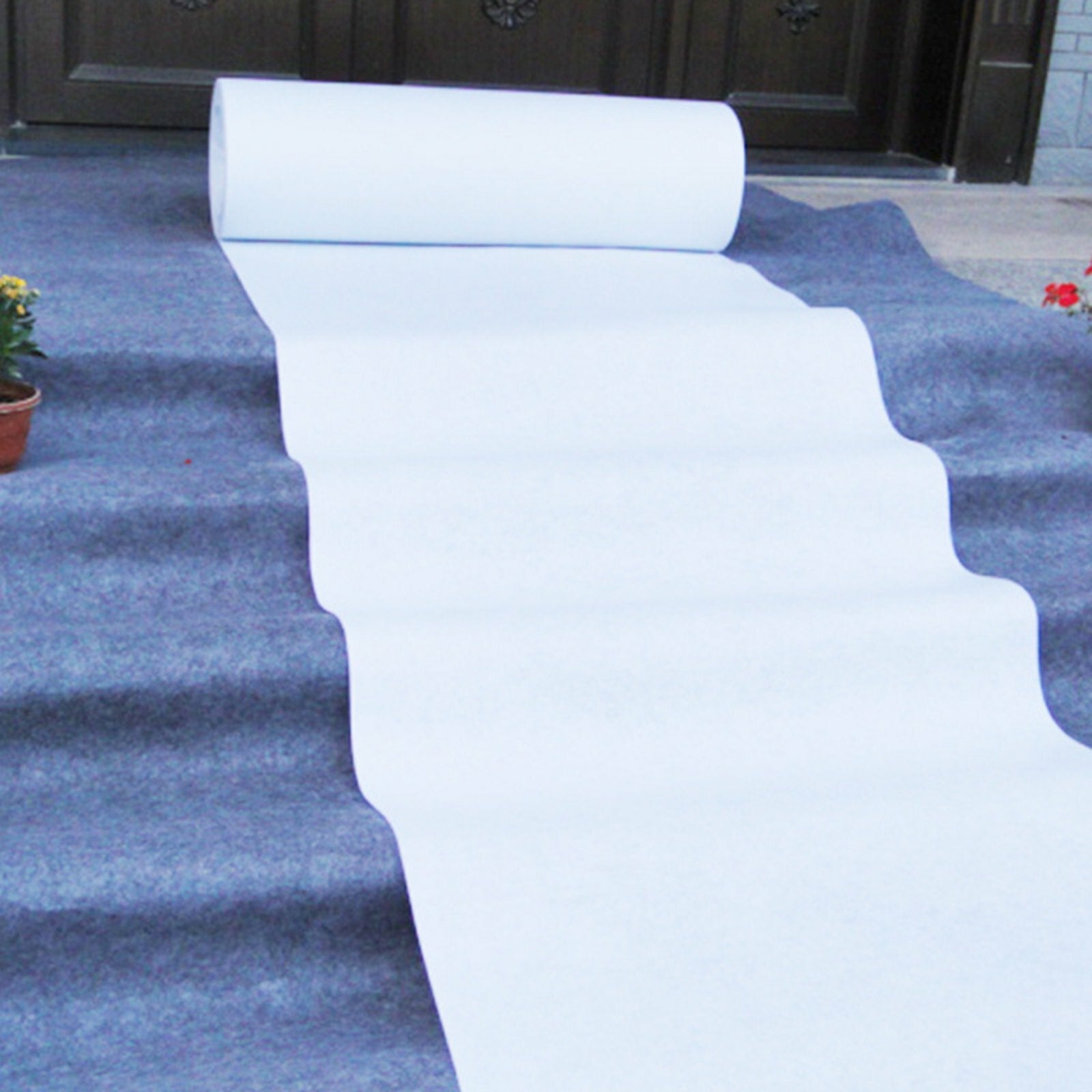 Bath Mats & Rugs: 10X1.2M White Carpet Aisle Runner Wedding Party Event Decoration Mats Rugs