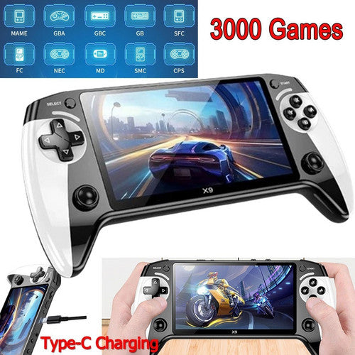 Handheld X9 Retro Game Console 5.5 Inch IPS Screen,Video Games,30000+ Games