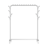White Heavy Duty Clothes Rail Rack Hanging Garment Display Stand Shoe Storage Shelf