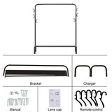 Black Heavy Duty Clothes Rail Rack Hanging Garment Display Stand Shoe Storage Shelf