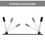 Wood Laptop Stand Table Foldable Desk Computer Study Bed Adjustable Cup Slot Tray