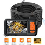 10M 8mm Lens Industrial Endoscope 1080P Digital Borescope Inspection Camera LED Lamp