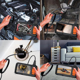 15M 8mm Lens Industrial Endoscope 1080P Digital Borescope Inspection Camera LED Lamp