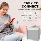 Sliver Karaoke Machine with 2 Wireless Microphones Bluetooth-Compatible 5.0 for Parties