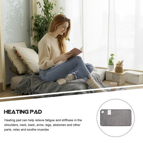 Electric Heat Pad Adjustable Heating Mat Warmer Blanket Back Pain Relief 76x40cm