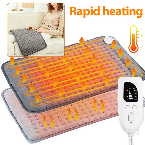 Electric Heat Pad Adjustable Heating Mat Warmer Blanket Back Pain Relief 76x40cm
