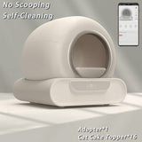 65L Remote Control Automatic Self Cleaning Cat Litter Box Smart App Easy-Clean