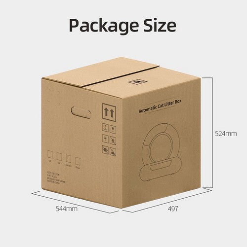 65L Remote Control Automatic Self Cleaning Cat Litter Box Smart App Easy-Clean