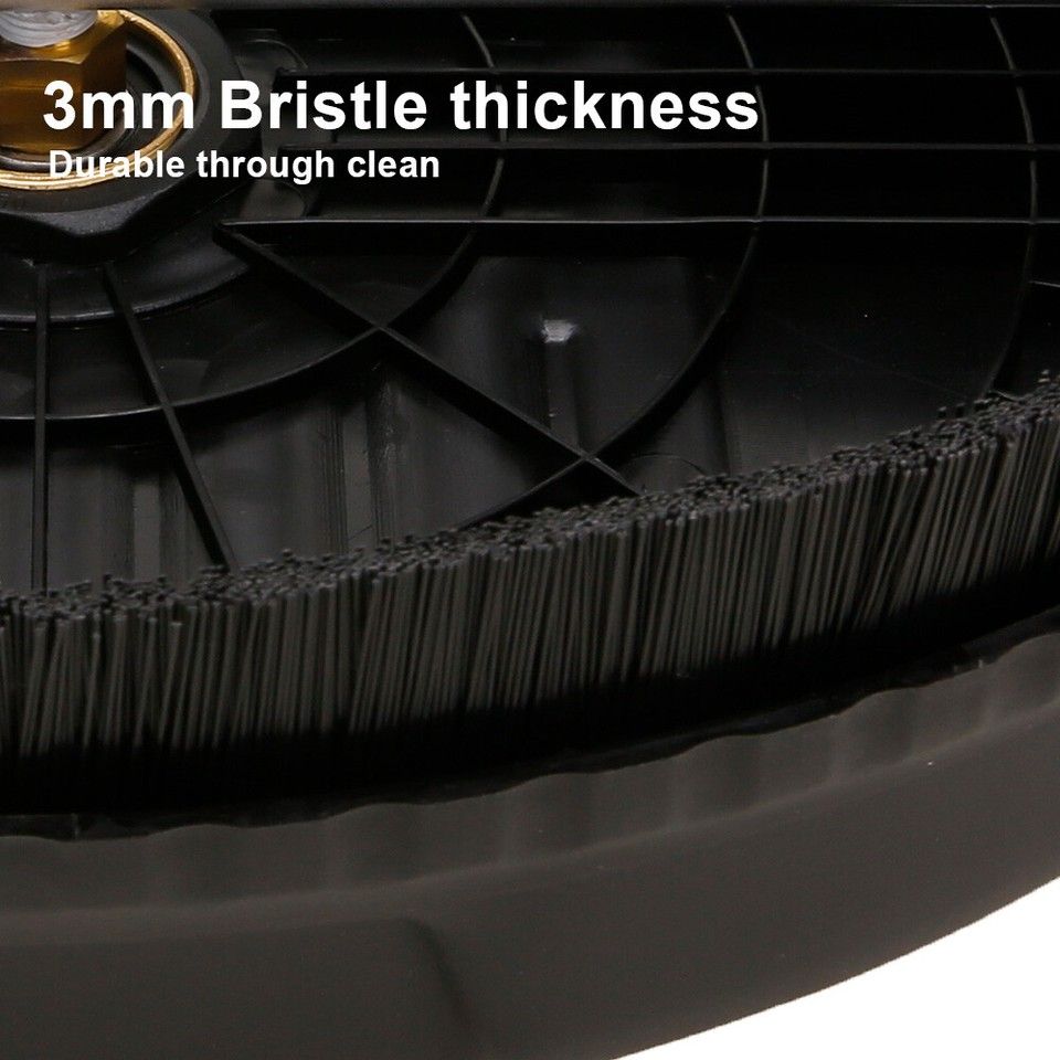 Universal 15" Pressure Washer Surface Cleaner 4000PSI Extension Nozzles Cleaning