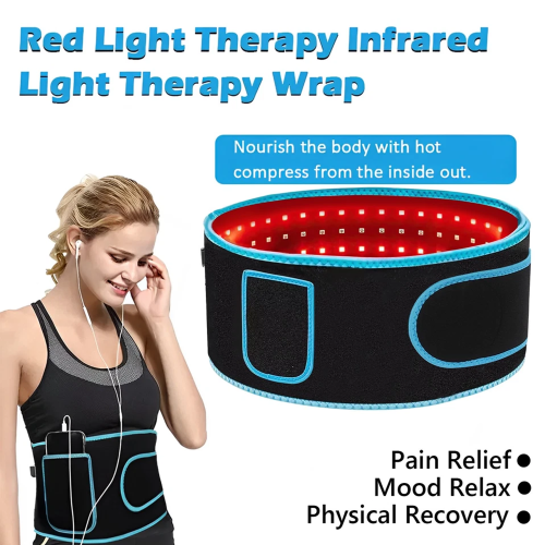 660nm Red Light & 850nm Infrared Light Therapy Wrap Pain Relief Health Care Belt