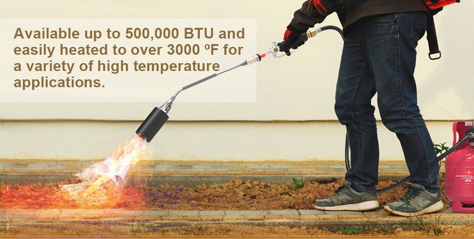 Spring Summer Weed Burner Kits Shrub Grass Killer Propane Gas Torch Garden