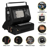 Patio Heaters: Portable Camping Gas Heater Outdoor Heating Stove Gas Baking Hunting Warmer AU black
