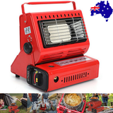 Patio Heaters: Portable Camping Gas Heater Outdoor Heating Stove Gas Baking Hunting Warmer AU RED