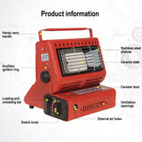 Patio Heaters: Portable Camping Gas Heater Outdoor Heating Stove Gas Baking Hunting Warmer AU RED
