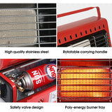 Patio Heaters: Portable Camping Gas Heater Outdoor Heating Stove Gas Baking Hunting Warmer AU RED