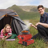 Patio Heaters: Portable Camping Gas Heater Outdoor Heating Stove Gas Baking Hunting Warmer AU RED
