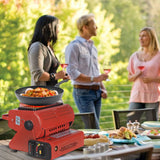 Patio Heaters: Portable Camping Gas Heater Outdoor Heating Stove Gas Baking Hunting Warmer AU RED