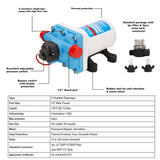 11.3LPM 55PSI 12V Water Pump for Caravan Motorhome Camper Trailer Boat RV