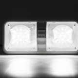 2pcs 12V RV Interior LED Ceiling Light Boat Camper Caravan Trailer Double Dome Light