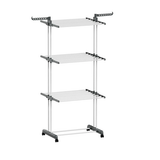 4 Tiers Clothes Airer Drying Rack Coat Garment Stand Hanger Laundry Foldable