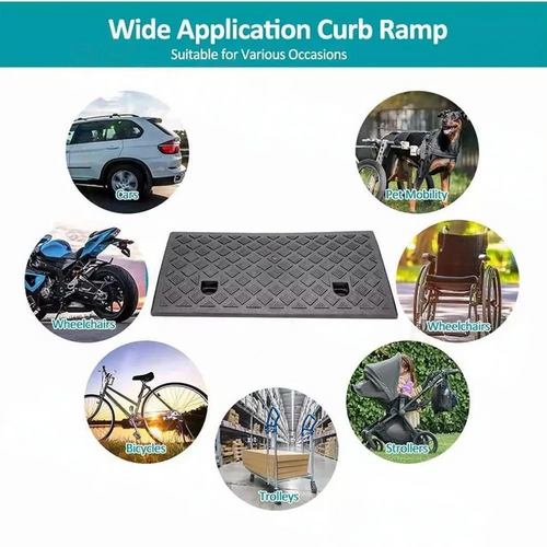 AU Heavy Duty Kerb Curb Ramp Threshold Ramps For Truck Wheelchair Car Motorbike