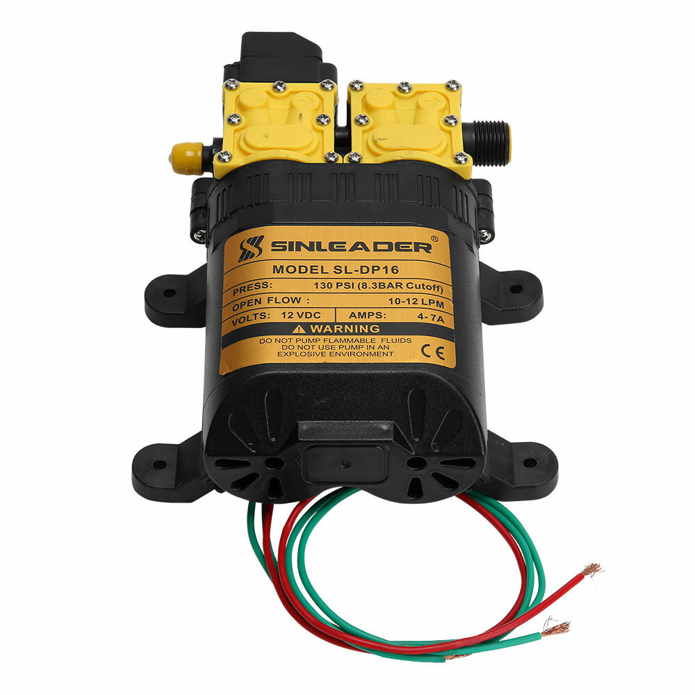 12LPM Caravan 12V Water Pump 130PSI High Pressure Self-Priming Camping Boat Farm