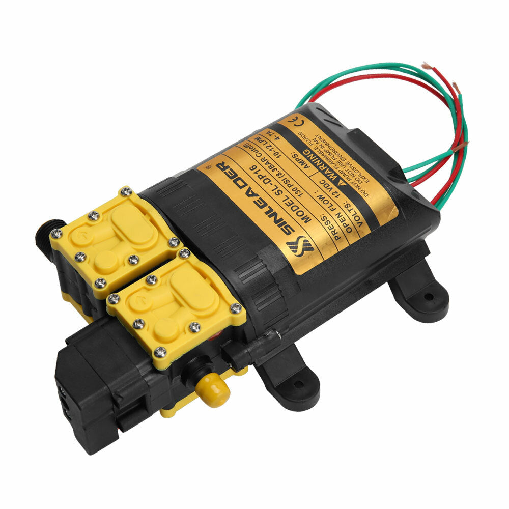 12LPM Caravan 12V Water Pump 130PSI High Pressure Self-Priming Camping Boat Farm