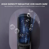 Black Hair Straightener Brush Travel Mini Rechargeable Hair Styler Fast Heating