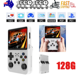 Video Games: White Portable  Retro Handheld Game Console 128GB 10000+ Games Retro Handheld Games