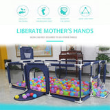 1.8M Large Baby Playpen Safety Gate Kids Toddler Fence Play Activity Center  AU