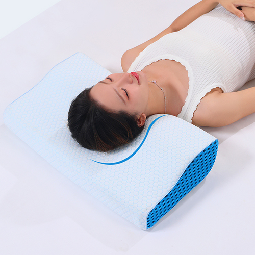 Memory Foam Contour Pillow Cervical Groove Ergonomic Neck Comfort  AU