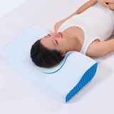 Memory Foam Contour Pillow Cervical Groove Ergonomic Neck Comfort  AU