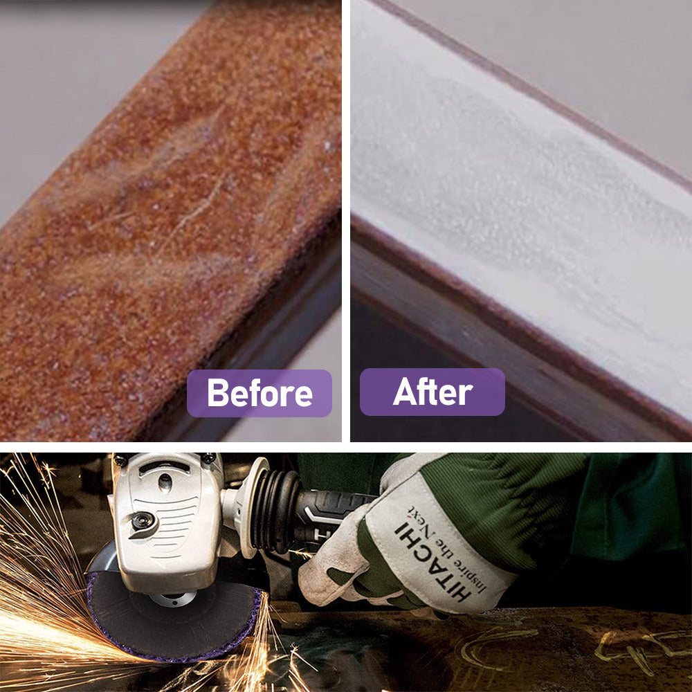 Sanding Accessories: 10 x 125mm x 22mm POLY STRIP DISC WHEEL PAINT RUST REMOVAL CLEAN GRINDER