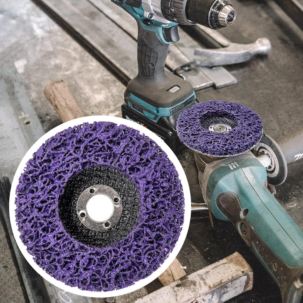 Sanding Accessories: 10 x 125mm x 22mm POLY STRIP DISC WHEEL PAINT RUST REMOVAL CLEAN GRINDER